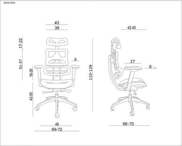 ergonomiczny fotel obrotowy